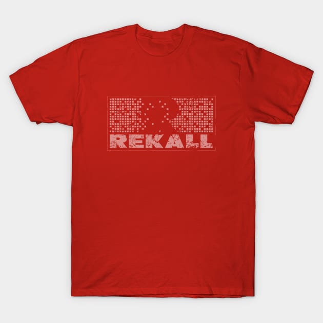 Total Recall – Rekall Logo (distressed) T-Shirt by GraphicGibbon